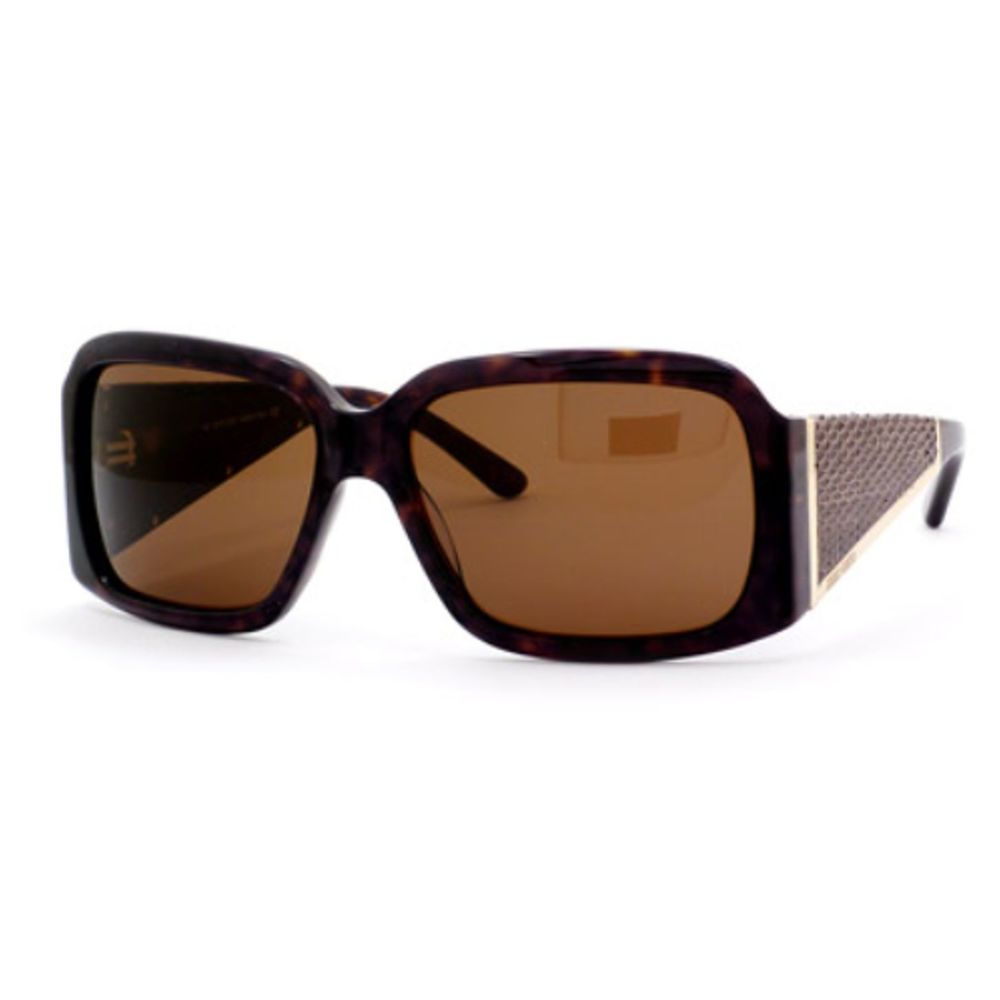 Jimmy Choo Brown Gold Ella Tortoise Sunglasses